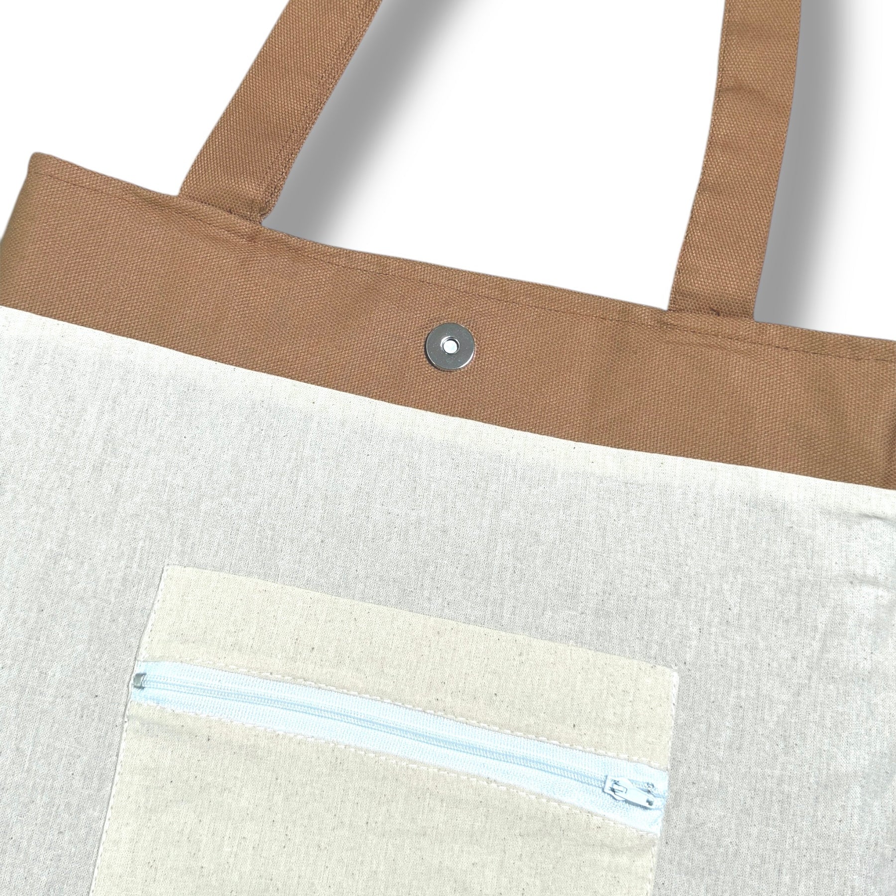Mushroom Pocket Embroidery Tote Bag