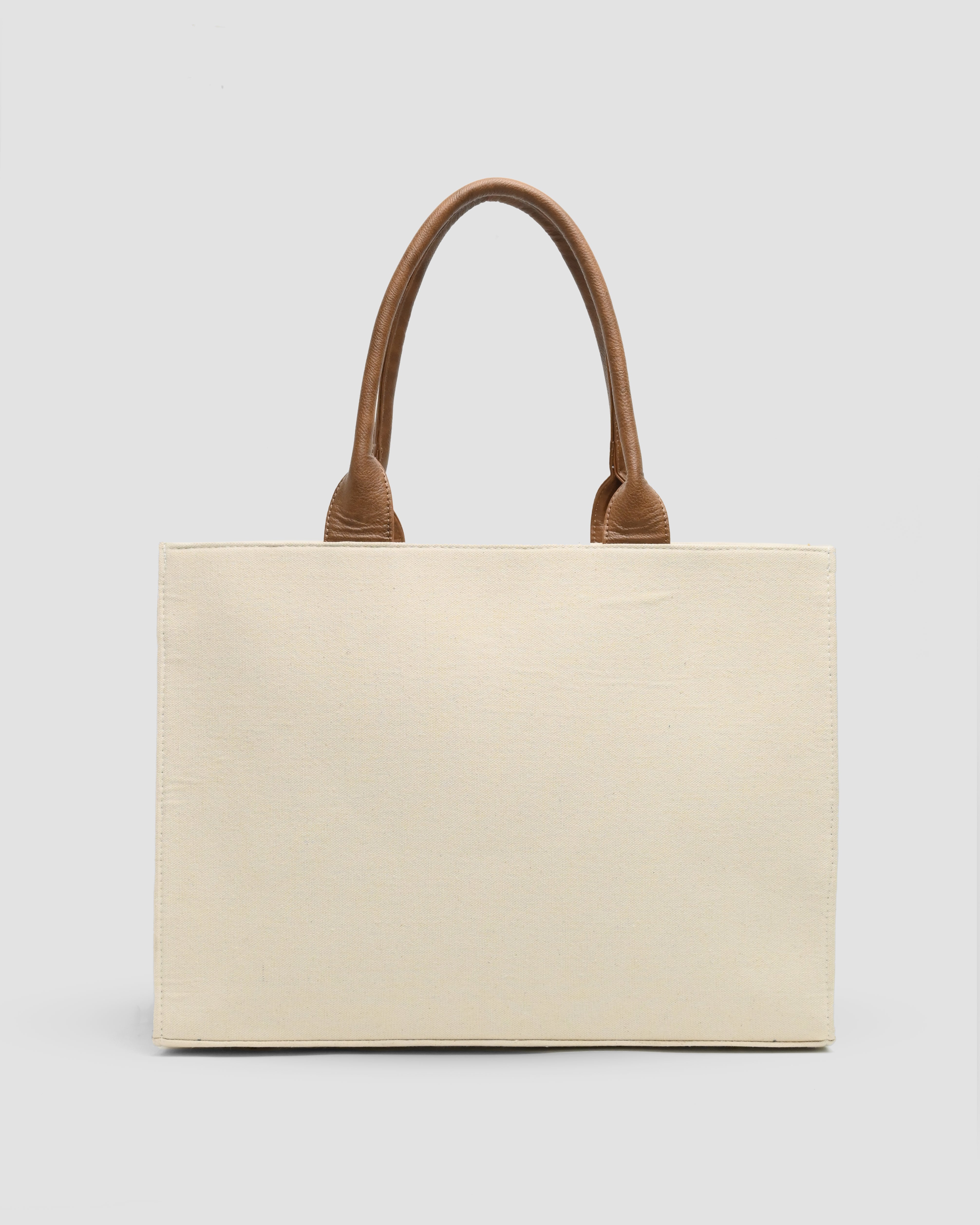 Customized Canvas Multi Floral Embroidered Bag