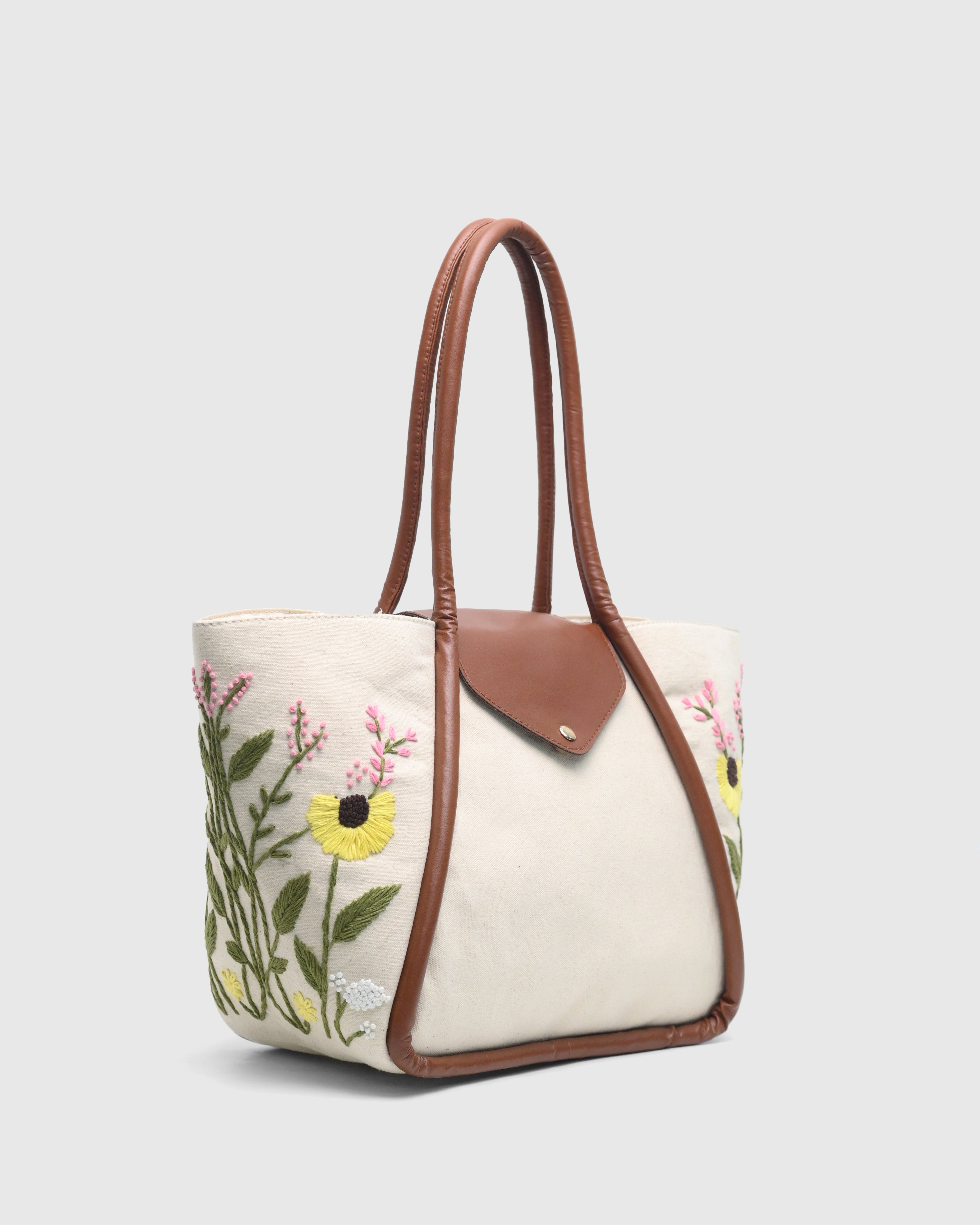 Stichel Alizeh Embroidery Bag-Beige