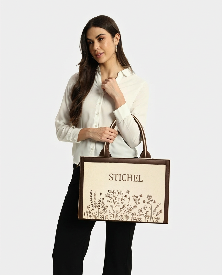 Customized Garden Whispers Embroidered Handbag